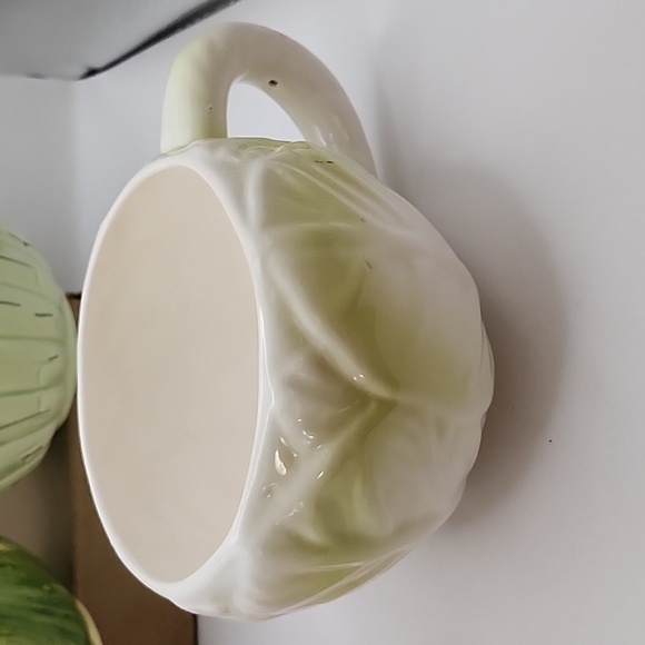 Vintage Ceramic Vegetable Soup Mugs 4 Count 6.25" X 3.75" - Picture 8 of 16